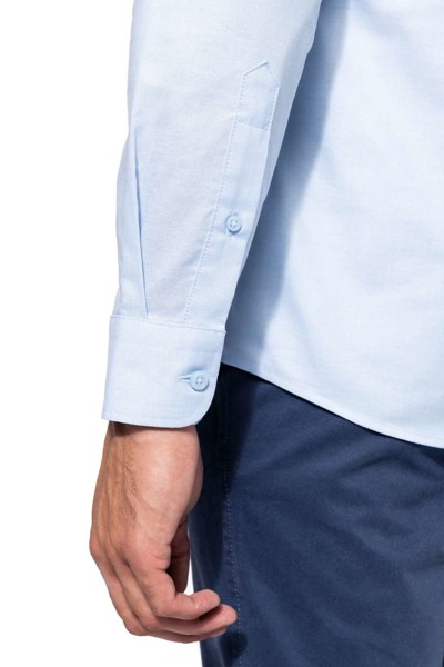 Men Long-Sleeved Easy Care Shirt Without Pocket - White / 2XL