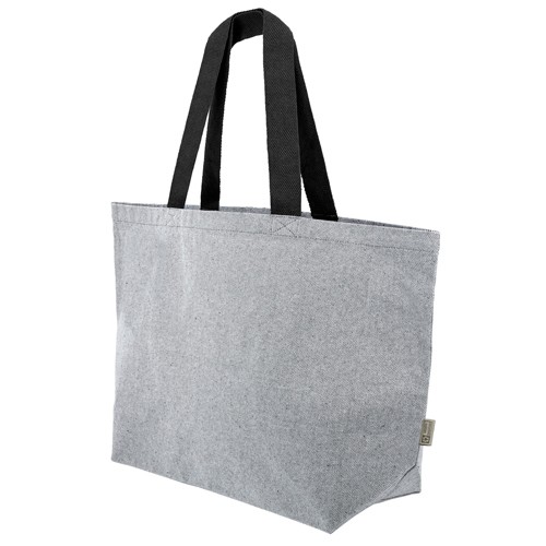 RECYCLED COTTON BAG “ALANYS” - Black