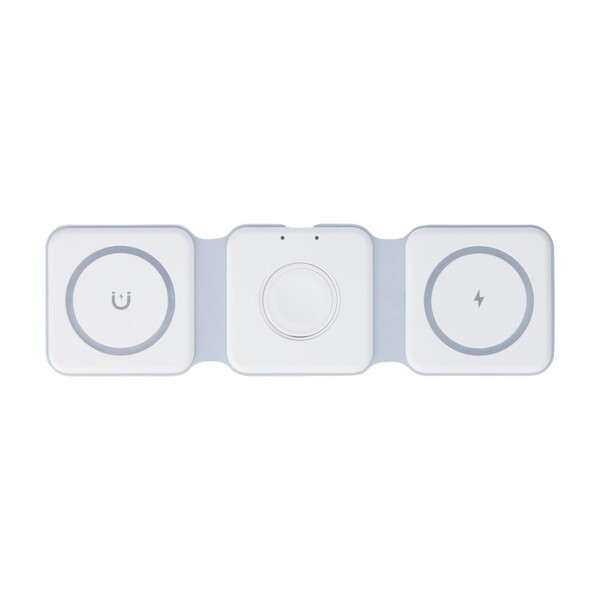 Chargeur sans fil Trigo | Recyclé | 3-en-1 - blanc