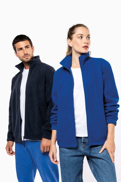 Unisex Microfleece Elasticated Jacket - Dark Grey / XS