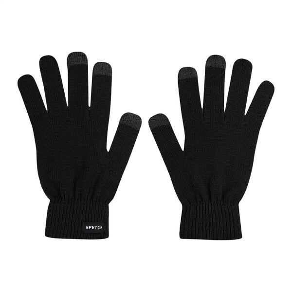 Gants tactiles RPET Retouch - Noir