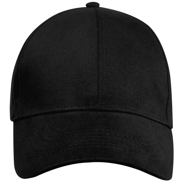 Casquette 6 panneaux Trona GRS recyclée - Noir