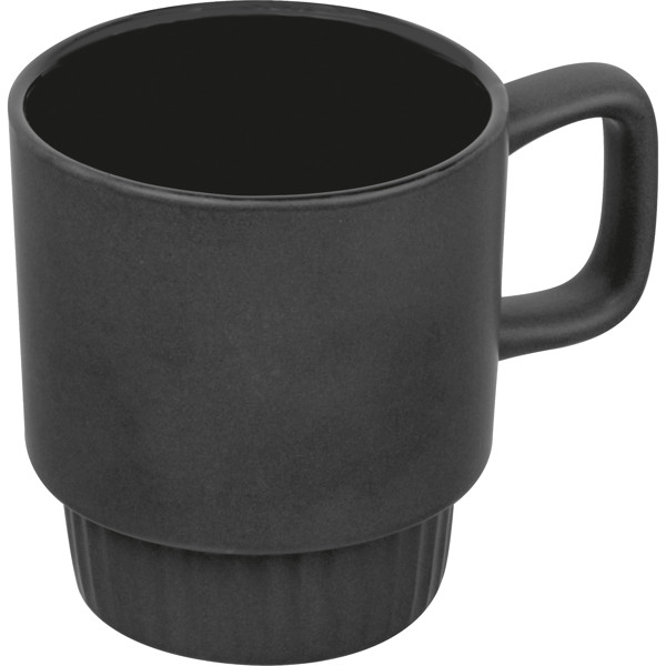 AURELIA Matný keramický hrnček, 300 ml - Black