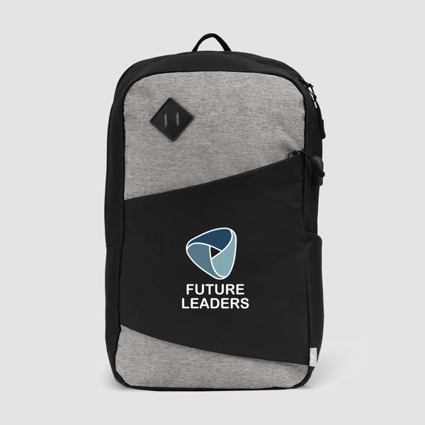 Techpack - 300D rPET Sac à dos pour navetteur - Gris / Transfert de chaleur