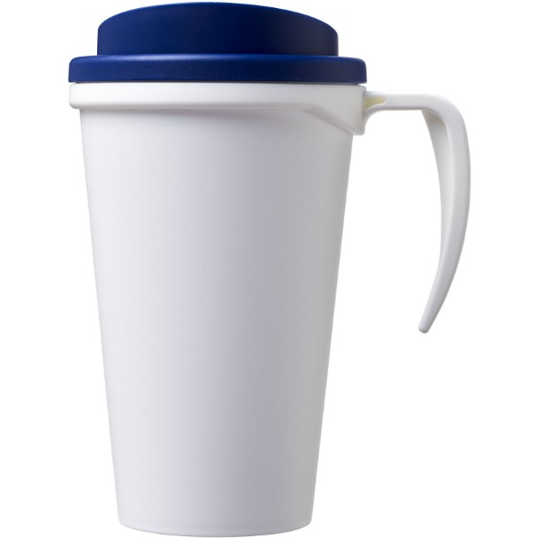 Mug isolant Americano® grande 350ml - Blanc / Bleu