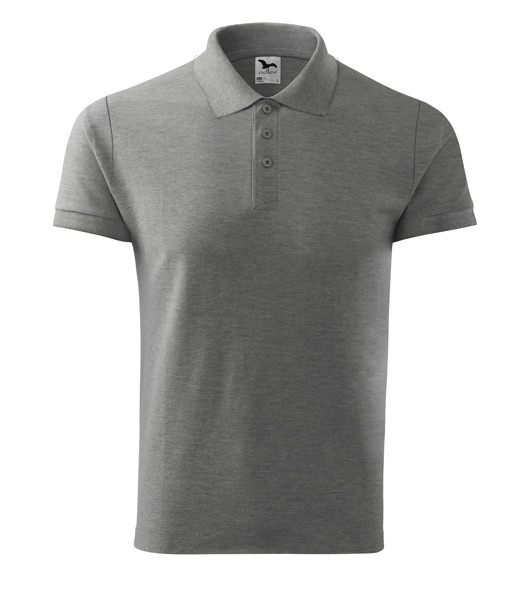 Polokošeľa Pánska Malfini® Cotton - Tmavosivý Melír / S