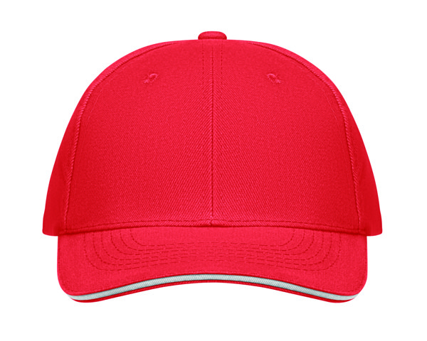 6 panel baseball cap Buffalo - White / Red