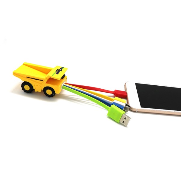 Cable 3in1 with 3D logo - PANTONE