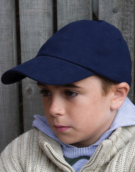 Junior Brushed Cotton Cap - Black / ONE SIZE