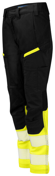 6538 Woman Waist Pant Hi Viz Yellow/Black C36