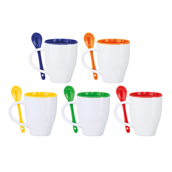 Akebia Mug - White/Red