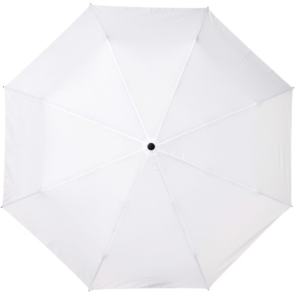 Parapluie en RPET pliable 21" à ouverture/fermeture automatique Bo - Blanc