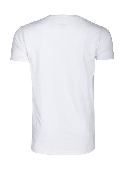 Harvest Twoville Slub U-neck T-shirt White L