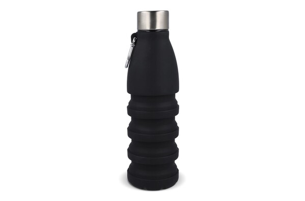 Bouteille d'eau pliable 550 ml - Noir
