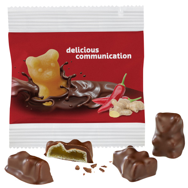 Chocolate Fruit Gum Bears Paper Bag