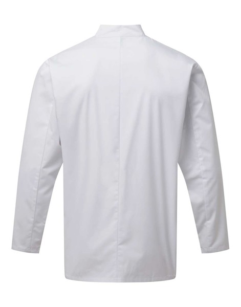 'Essential' Long Sleeve Chef's Jacket - White / 4XL