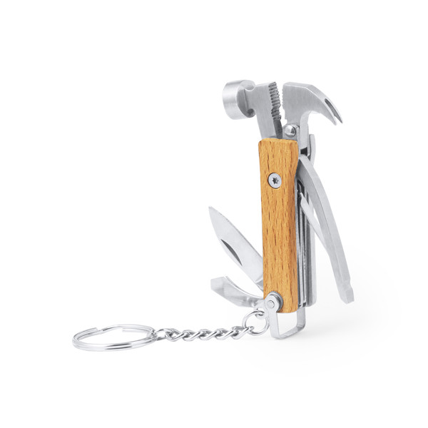 Kikkerland Hammer Multi Tool, Wood, White