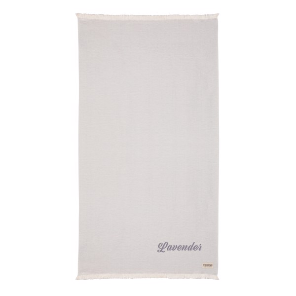 Odeja za brisače Ukiyo Hisako, recikliran bombaž, 100x180 - Siva