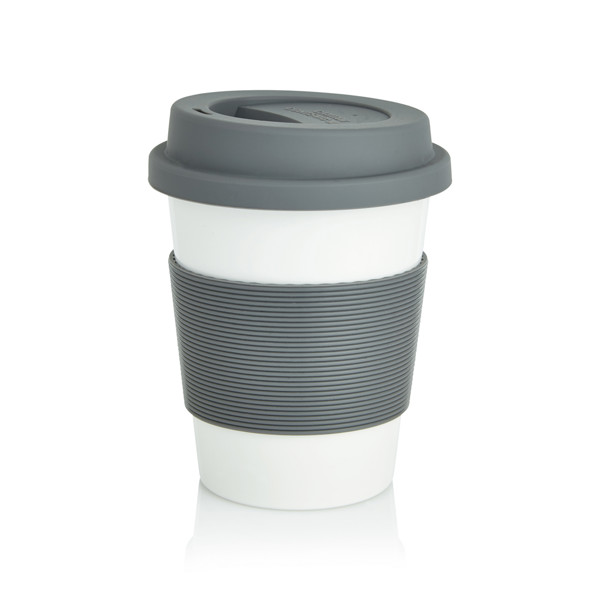 Xd Collection PLA tumbler 350ml,BPA free - Grey / White