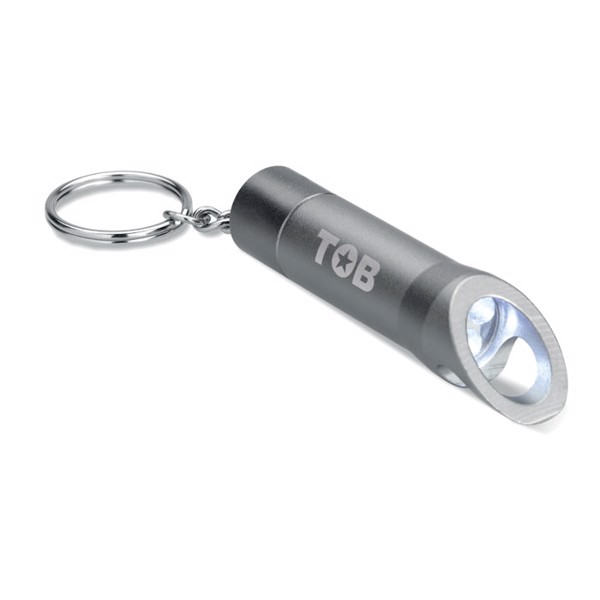 Litop key ring, LED torch, bottle opener