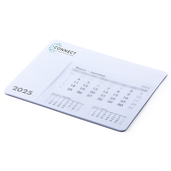 Tapis Souris Calendrier Rendux - Blanc