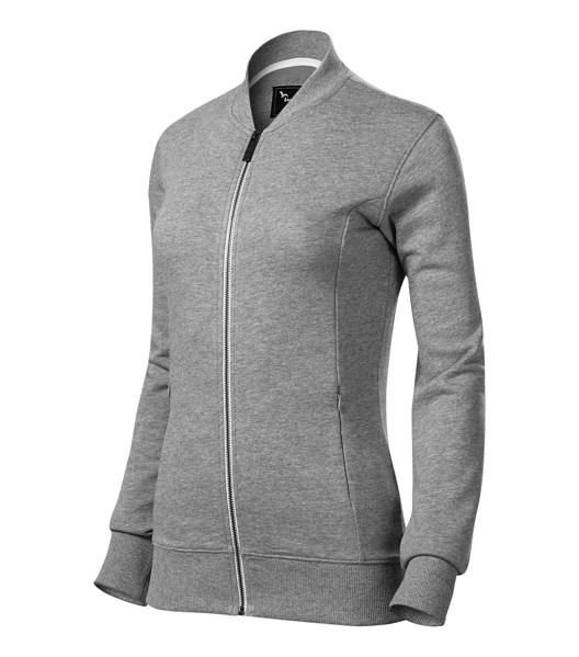 Sweatshirt Women’S Malfini Premium® Bomber - Dark Gray Melange / 2XL