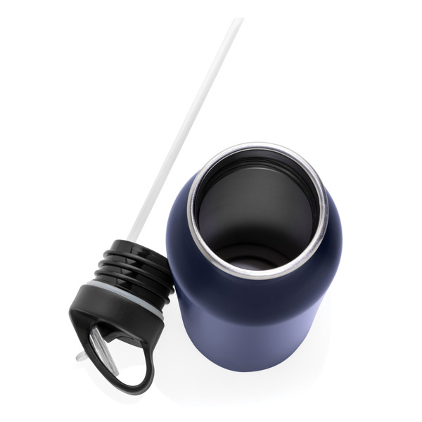 Bouteille Deluxe sport en acier - Bleu Marine