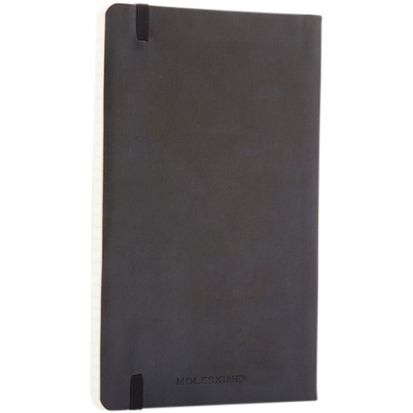 Carnet Classic L à couverture souple - réglé - Noir