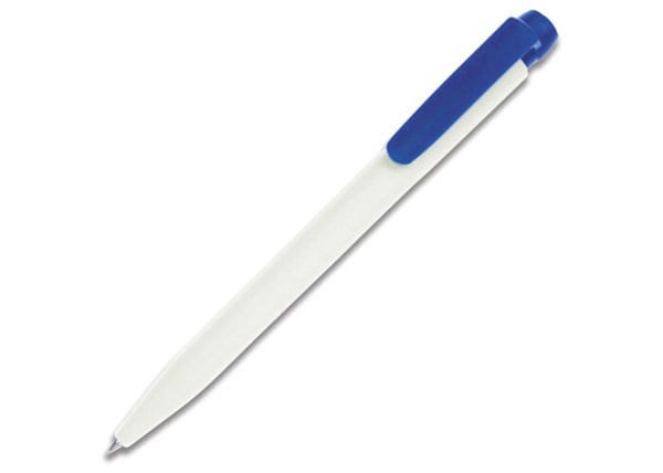 Stylo Ingeo TM Pen opaque - Blanc / Bleu foncé