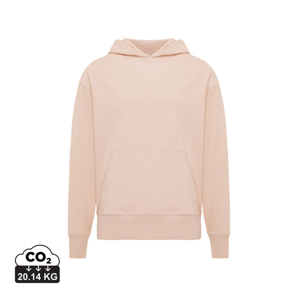 Iqoniq Yoho recycled cotton relaxed hoodie - Peach Nectar / XXL