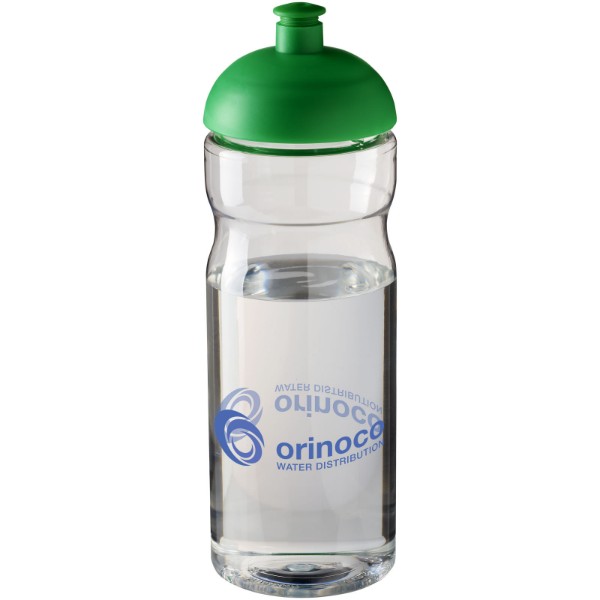 Bidon H2O Base® o pojemności 650 ml z wypukłym wieczkiem - Przezroczysty / Zielony