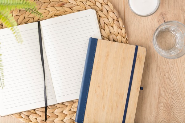 Notitieboek Dorita | Bamboe | A5 | Gelinieerd - zwart