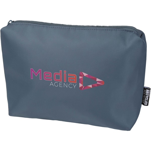 Trousse de toilette de voyage Trip Aware™ de 2 L en matériaux recyclés - Bleu hale