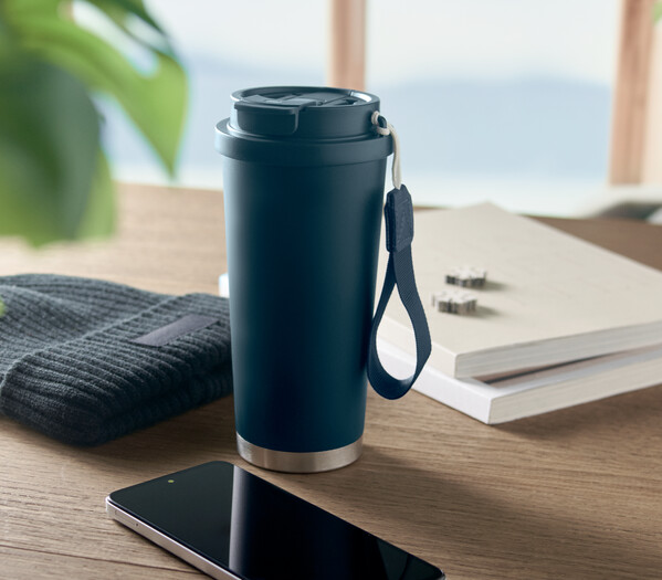 Gobelet double paroi 500ml Topaz Large - Bleu Marine