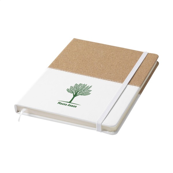 Journal Cork Paper Notebook - White