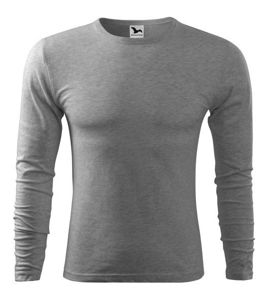 Majica Dugih Rukava Muška Malfini® Fit-T Ls - Tamno Siva Melanž / L