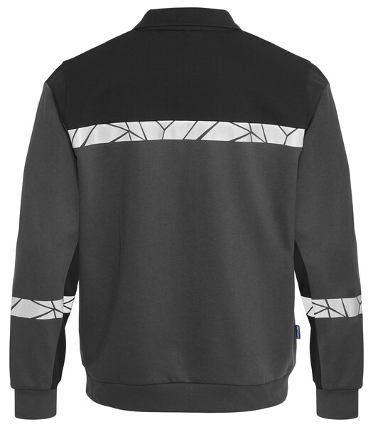 7100 POLO SWEATSHIRT PGL Grey/Black 5XL