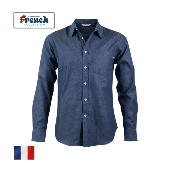 Denim shirt LACHEM - BLUE / XS