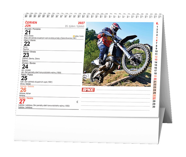 Stolní Kalendář - Motorbike