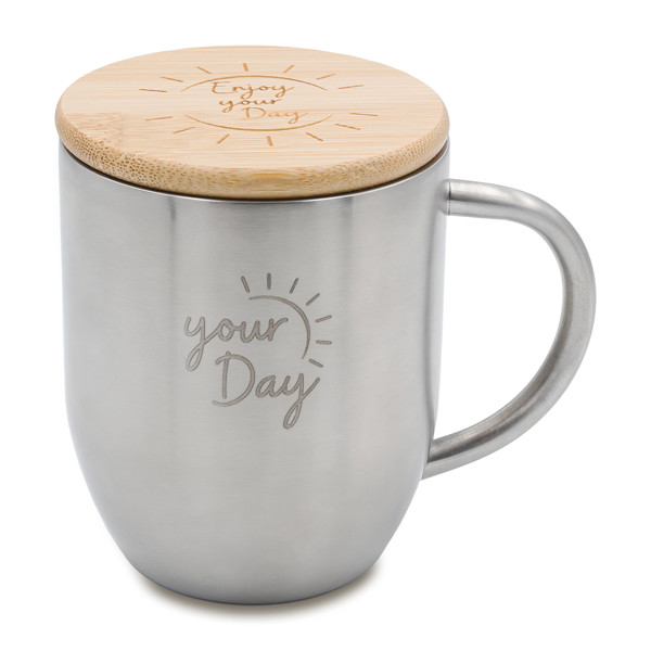 350 ml Maloy steel mug - Silver