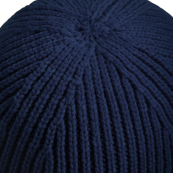 Engineered Knit Ribbed Beanie - White / ONE SIZE