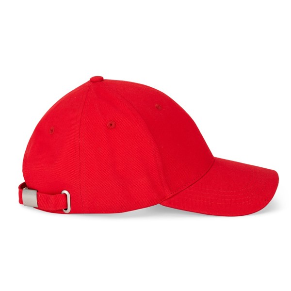NATHAN. Čepice ze 100% bavlny (260 g/m²) se 6 panely - Červená