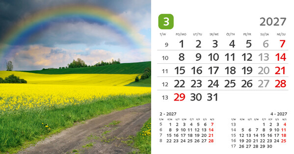 Stolni kalendar – Croatia