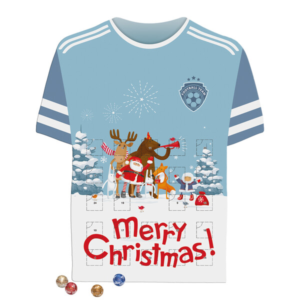 Shape Advent calendar jersey, Lindt LINDOR mini balls