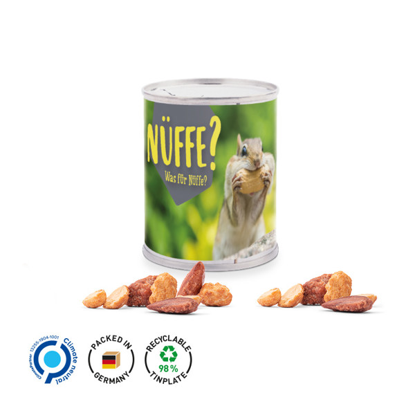 Snack Dose, Weiß / Nuss-Cocktail-Mix, 50 G