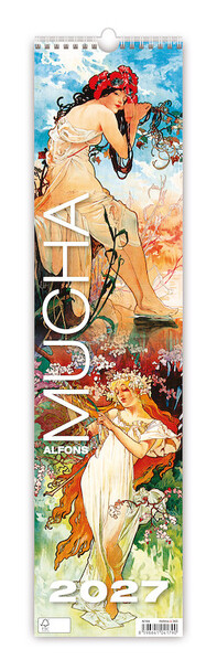 Plánovací nástěnný kalendář Alfons Mucha 2027