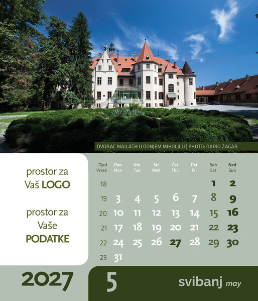 Stolni CD kalendar – Dvorci i utvrde