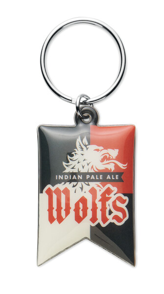 Soft PVC full colour NFC keyring in your own shape -  / Tissue paper wrapping / Rewritable