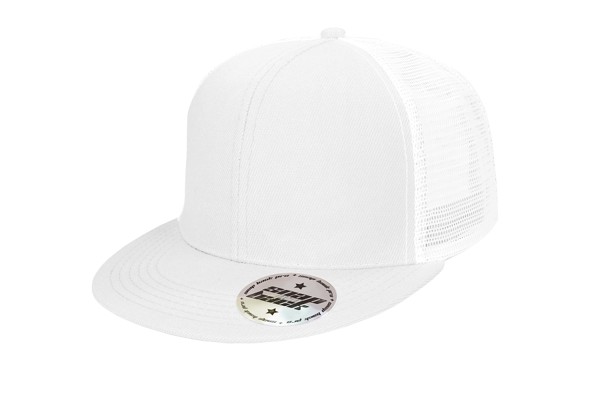 4138 - baseball cap - white/white