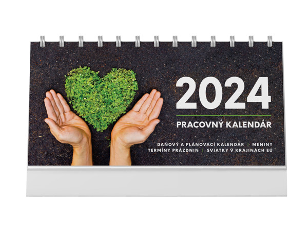 Stolový kalendár HAUERLAND modrý